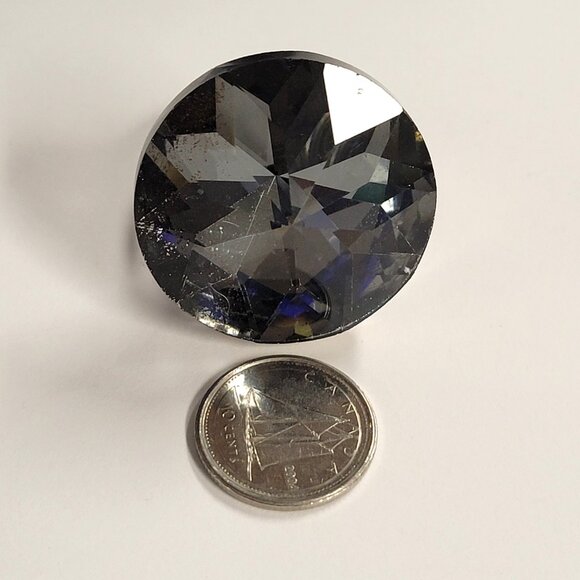 Huge Crystal Fashion Stretch Ring, Large Statement Crystal Ring,Cocktail Ring - Picture 3 of 9